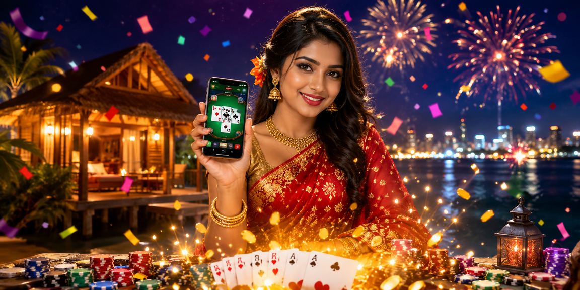 সেন্ট মার্টিনে শাড়ি পরিহিত নারী পোকার গেম খেলছেন